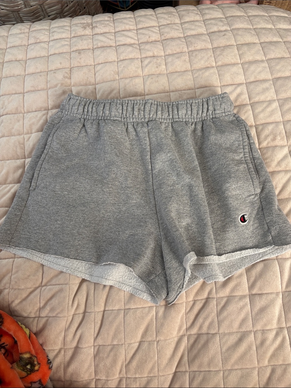 Champion Women's Gray Terry Shorts - Comfort Fit